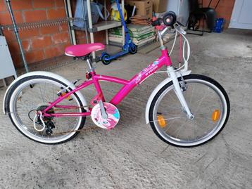 Meisjesfiets 20 inch | 6 - 8 jaar | Roze | Te koop beschikbaar voor biedingen