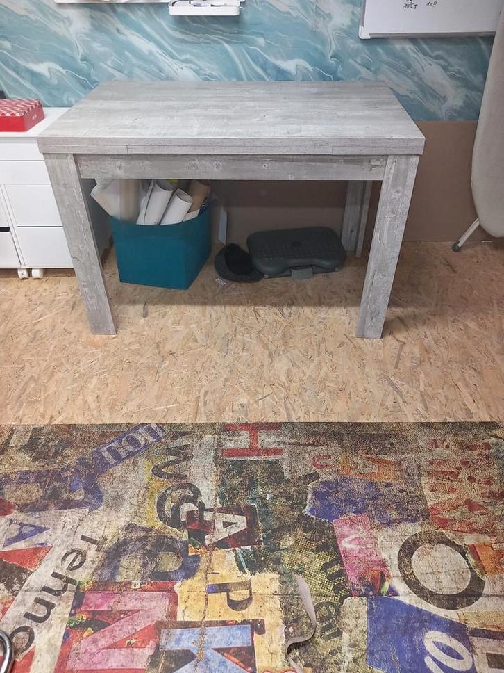 Uittrekbare eettafel, Huis en Inrichting, Tafels | Eettafels, Zo goed als nieuw, 50 tot 100 cm, 150 tot 200 cm, Vijf personen of meer