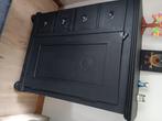 Armoire patinee noir mat, Ophalen, Gebruikt, 100 tot 150 cm, 50 tot 100 cm