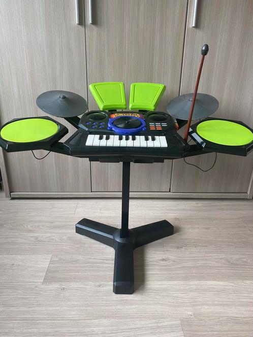 Drumstel met piano (X-treme drumset), Enfants & Bébés, Jouets | Tables de jeux, Comme neuf, Enlèvement