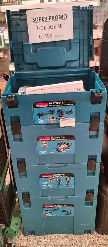 nieuw makita 7-delige set dlx7030t3j beschikbaar voor biedingen