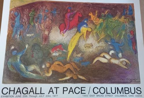 Marc Chagall Lithografische Affiche Extra Groot, Antiek en Kunst, Kunst | Litho's en Zeefdrukken, Ophalen of Verzenden
