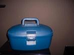 beautycase - schoonheidstas, Bijoux, Sacs & Beauté, Boîtes de maquillage & Beauty case, Enlèvement ou Envoi, Bleu