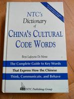 Dictionnaire des mots du code culturel chinois, Livres, Comme neuf, Enlèvement ou Envoi, Boye Lafayette De Mente