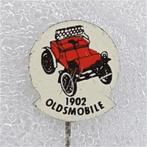 SP0408 Speldje 1902 Oldsmobile rood, Verzamelen, Speldjes, Pins en Buttons, Gebruikt, Ophalen of Verzenden