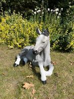 (Tuin)Beeld Paard, pony, liggend, tuin, gazon, manege, 65cm, Ophalen, Nieuw, Kunststof, Dierenbeeld