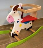 Houten schommelpaard met valbeveiliging, Enlèvement, Comme neuf