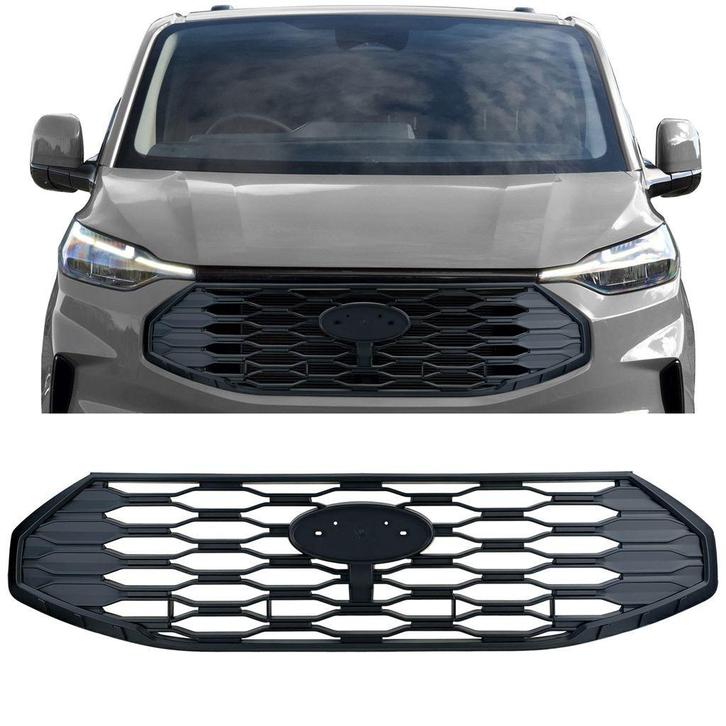 Griil Mat Zwart Voor Ford Transit Tourneo Custom va 2023, Auto diversen, Tuning en Styling, Verzenden