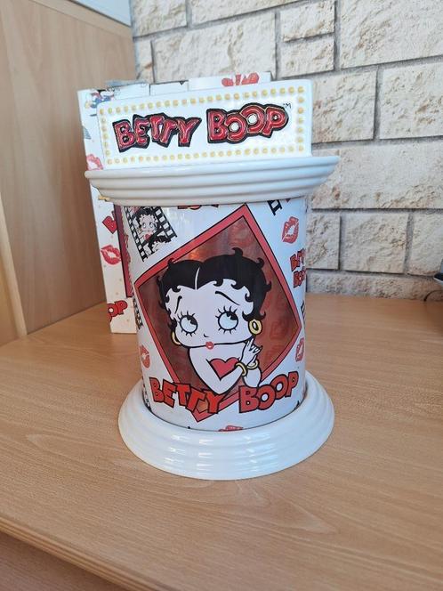 Betty Boop koektrommel keramiek en blikje, Verzamelen, Beelden en Beeldjes, Nieuw, Mens, Ophalen of Verzenden
