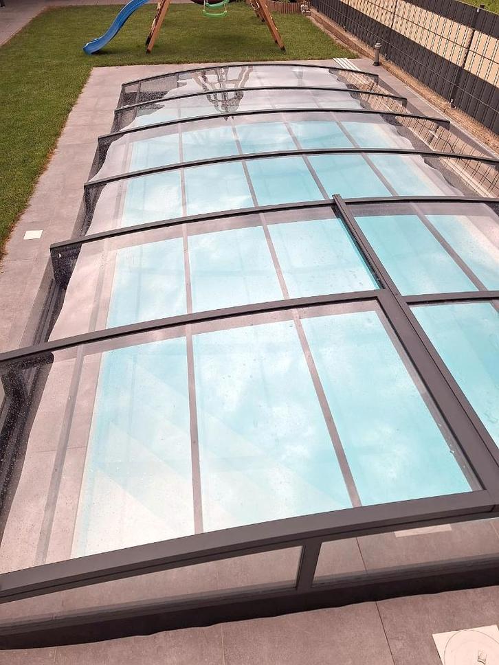 Zwembadoverdekking / pool cover 3,4x6,4x0,6 m , kleur DB703, Jardin & Terrasse, Accessoires de piscine, Neuf, Autres types, Enlèvement ou Envoi