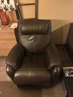 Lederen electricshe fauteuil (relax), Huis en Inrichting, Ophalen, Zo goed als nieuw, Allround, 50 tot 75 cm