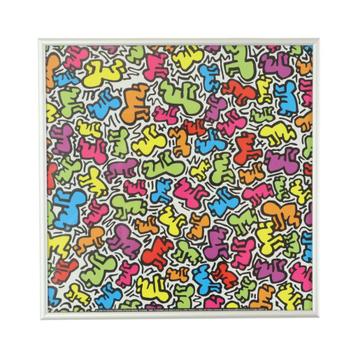 Keith Haring Untitled 1988 LEM Art Group Italy Baby’s Offset, Enlèvement ou Envoi, Utilisé, Carré, Avec cadre