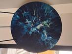 Abstract Modern Acryl canvas diameter 70cm - bauw, Antiek en Kunst, Ophalen