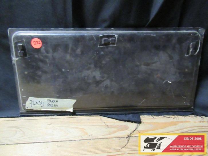 Te koop caravan uitzetraam nr222 Parra press 72x34cm, Caravanes & Camping, Caravanes Accessoires, Neuf, Enlèvement