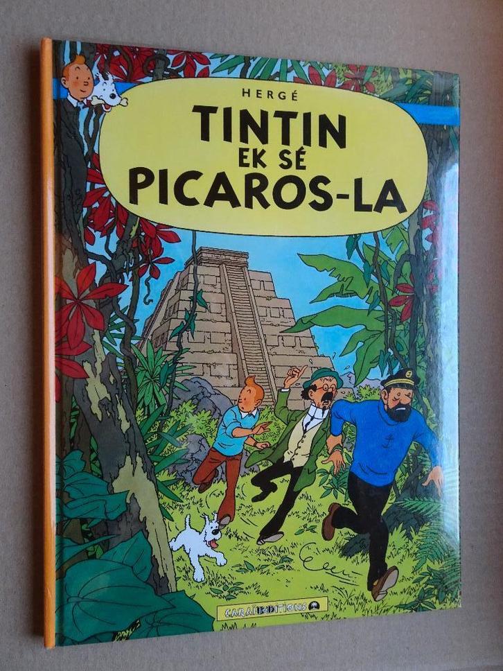 BD Kuifje - De Picaros (in het Creools) -, Verzamelen, Stripfiguren, Zo goed als nieuw, Boek of Spel, Kuifje, Ophalen of Verzenden