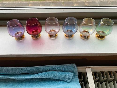 Harlequin glazen 6stuks, Verzamelen, Glas en Drinkglazen, Zo goed als nieuw, Ophalen