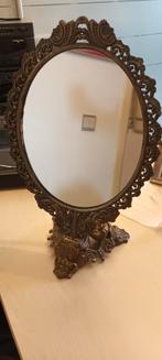 uitgewerkte messing spiegel, Huis en Inrichting, Woonaccessoires | Spiegels, Ophalen of Verzenden, Zo goed als nieuw