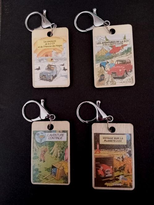 Tintin porte-clés : les aventures de la Citroën 2CV, Collections, Personnages de BD, Comme neuf, Autres types, Tintin, Envoi