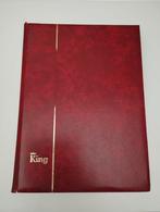 Een dik postzegelalbum van king kleur bourdou rood, Postzegels en Munten, Ophalen