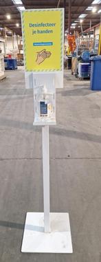 Handdesinfectiepaal met dispenser staand model, Enlèvement, Utilisé, Blanc, Autres types