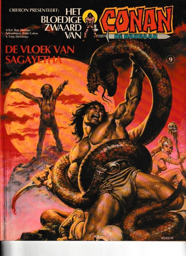 Strip - Het bloedige zwaard van Canon de barbaar nr.9., Boeken, Stripverhalen, Verzenden