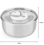 Nieuw | Slazwierder met inox kom 26cm Easy Spin 2 Zyliss, Huis en Inrichting, Keuken | Potten en Pannen, Ophalen of Verzenden