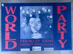 Poster World Party in Vooruit Gent, Comme neuf, Enlèvement ou Envoi