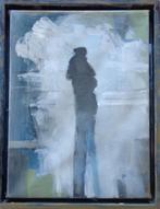 ANDRE DEROO / FIGUUR / OLIEVERF DOEK / 45x35cm / KADER, Ophalen of Verzenden