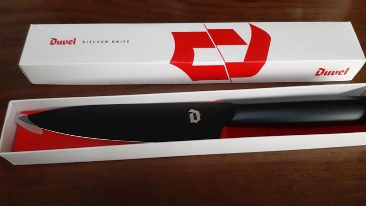 Duvel mes & Duvel receptenhouder nieuw, Verzamelen, Biermerken, Nieuw, Overige typen, Duvel, Ophalen of Verzenden