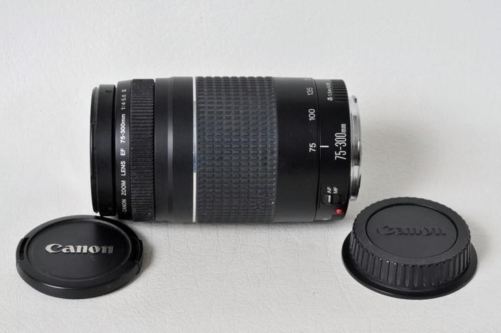 Canon EF 75 — 300mm f/4.0-5.6 III zoom Nieuwstaat., Audio, Tv en Foto, Fotografie | Fotolijsten, Zo goed als nieuw, Ophalen of Verzenden