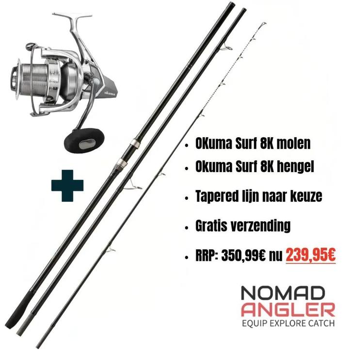 Nomad Angler - noorwegen en zeevisserij, Watersport en Boten, Hengelsport | Zeevissen, Ophalen