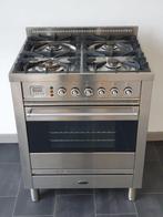 🍀 Poêle Boretti de luxe 70 cm en acier inoxydable 4 brûleur, Comme neuf, 5 zones de cuisson ou plus, Classe énergétique A ou plus économe