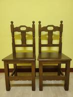 Lot de 4 chaises En Bois, Ophalen, Gebruikt, Hout, Vier