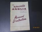 FORD ANGLIA ENTRETIEN MANUEL 1956, Envoi