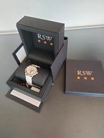 Montre RSW Neuve SWISS Made Cuir Blanc Superbe modèle, Autres marques, Enlèvement ou Envoi, Cuir, Acier