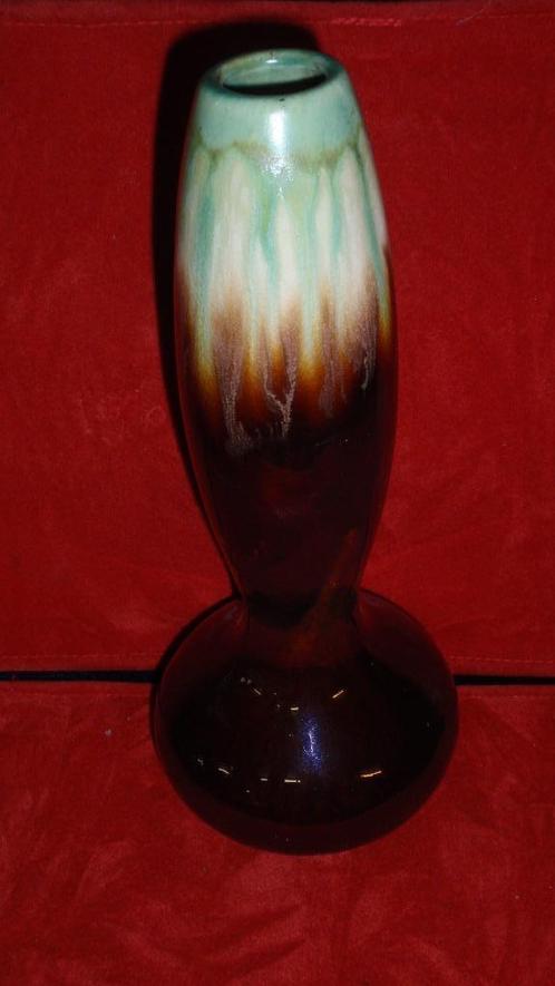 Belgische Keramiek Art Nouveau vaas met druipglazuur, Antiquités & Art, Antiquités | Vases, Enlèvement ou Envoi