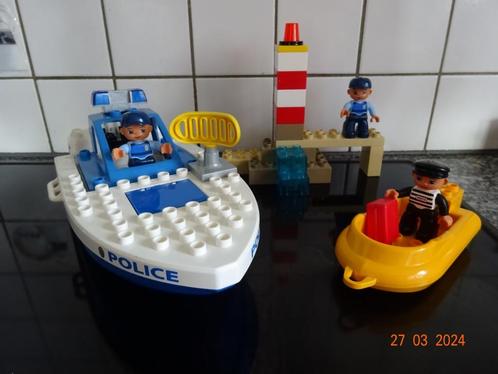 Duplo politie boot 4861*VOLLEDIG*PRIMA STAAT*, Kinderen en Baby's, Speelgoed | Duplo en Lego, Duplo, Complete set, Ophalen of Verzenden