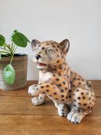 Tijger beeldje, vintage, keramiek en handbeschilderd, Ophalen of Verzenden