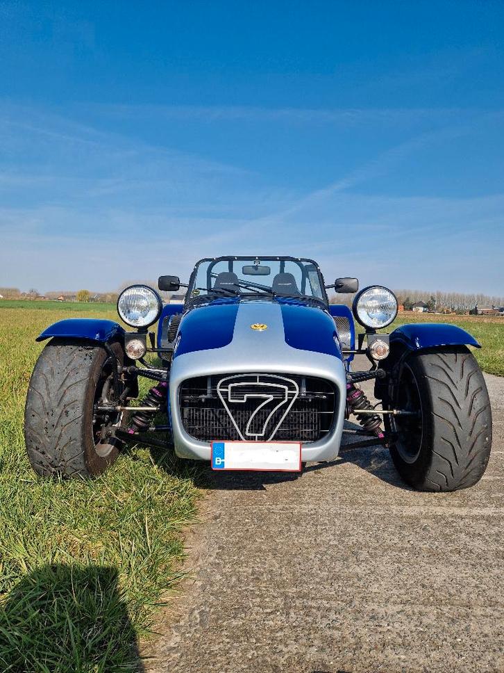 Caterham Super Seven, Auto's, Overige Auto's, Particulier, Benzine, Cabriolet, 2 deurs, Handgeschakeld, Blauw, Zwart, Achterwielaandrijving