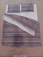 Dekbedovertrek mt 200x200-220, Bruin, Dekbedovertrek, Ophalen of Verzenden, Nieuw