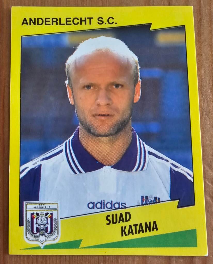 Panini Football 98 #34 Suad Katana SC Anderlecht Voetbal, Ophalen of Verzenden, Zo goed als nieuw, Sticker