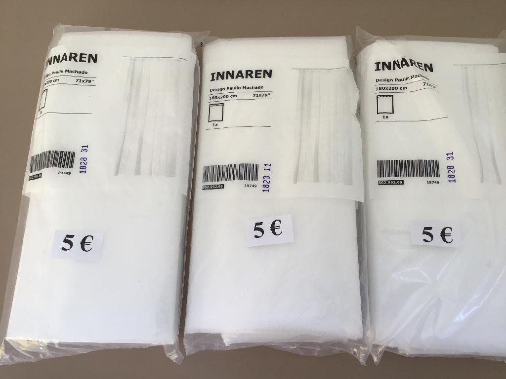 3 nieuwe douche gordijnen INNAREN ikea aan 5 € per gordijn, Ophalen of Verzenden, Nieuw