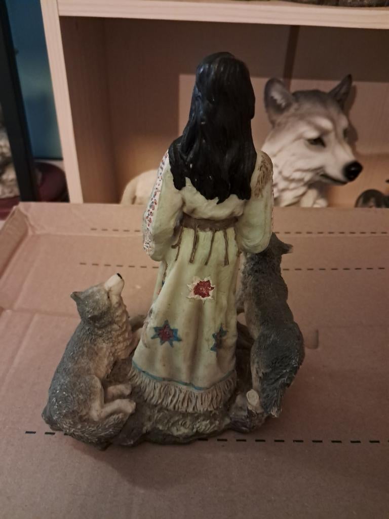 Indianen met wolven beeld . Enkel afhalen in herselt/diest, Enlèvement