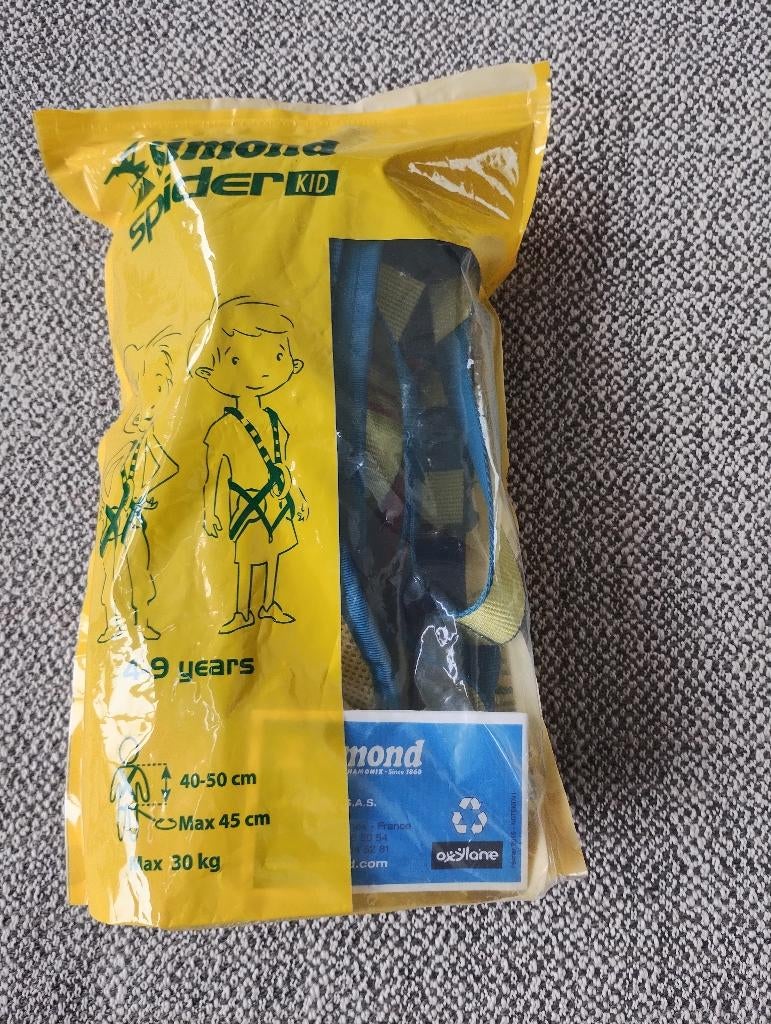 Integraal klimgordel 'spiderkit' van Simund voor 4-9 jaar, Sport en Fitness, Klimsport, Ophalen, Zo goed als nieuw, Klimsport-accessoire