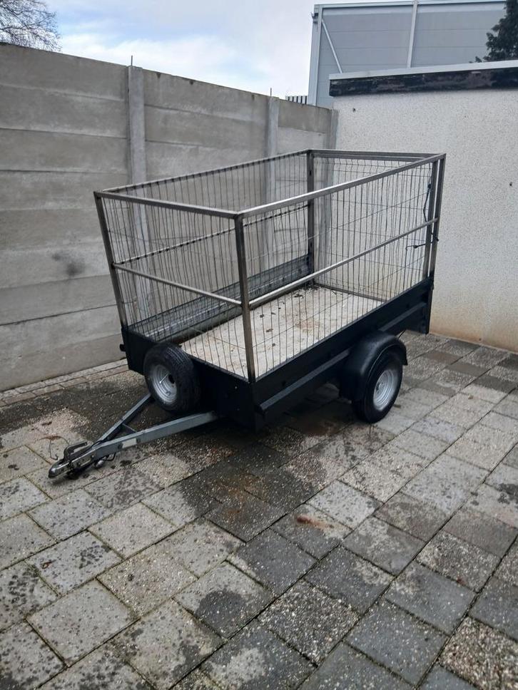 Te koop gegalvinseerde aanhanger met loofrekken, Auto diversen, Aanhangers en Bagagewagens, Ophalen of Verzenden