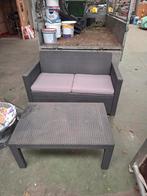 Bankje met tafeltje, Ophalen