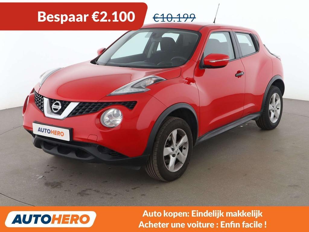 Nissan Juke 1.6 Visia (année de construction 2017), Autos, Nissan, Rouge, Achat, 1225 kg, Boîte manuelle