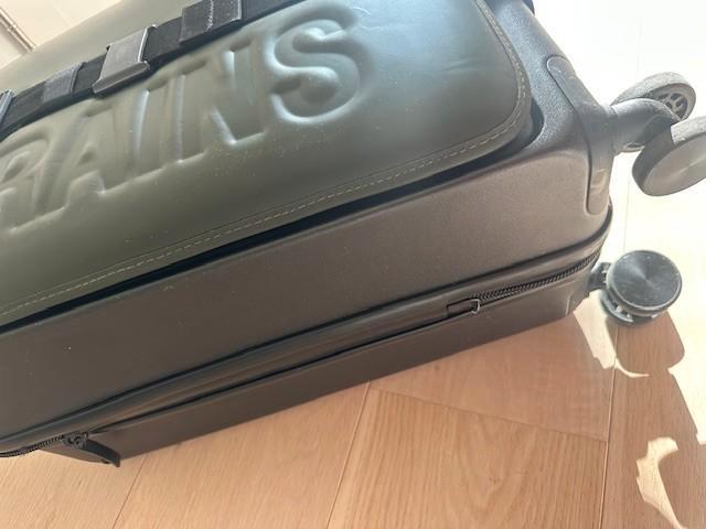 Rains Texel Cabin Trolley, Handtassen en Accessoires, Tassen | Reistassen en Weekendtassen, Gebruikt, Bruin, Uitschuifbare handgreep