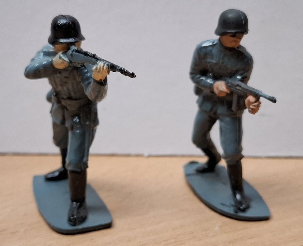 Elastolin soldaten grijs, Ophalen of Verzenden