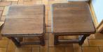 Set van 2 rustieke eiken bijzettafels, Ophalen